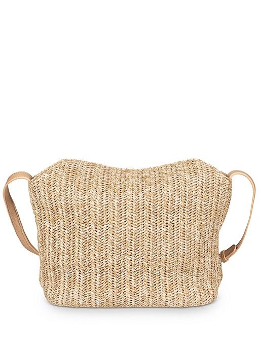 Piper Natural Weave Slouchy Cross Body Bag | Oliver Bonas