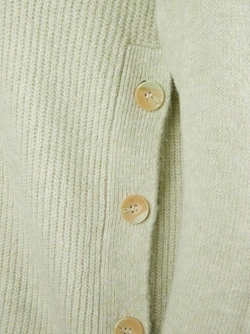 Button Side Pistachio Knitted Jumper | Oliver Bonas