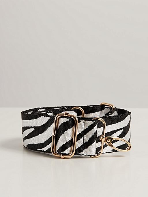 Zebra Print Bag Strap Oliver Bonas
