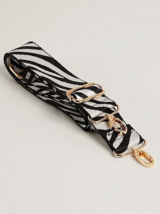 Zebra Print Bag Strap Oliver Bonas