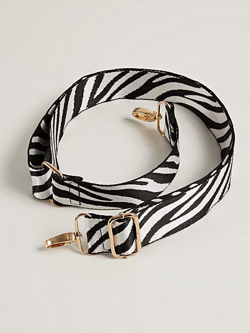 Zebra Print Bag Strap Oliver Bonas