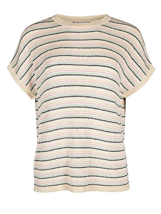 Sparkle Stripe Knitted T-Shirt | Oliver Bonas