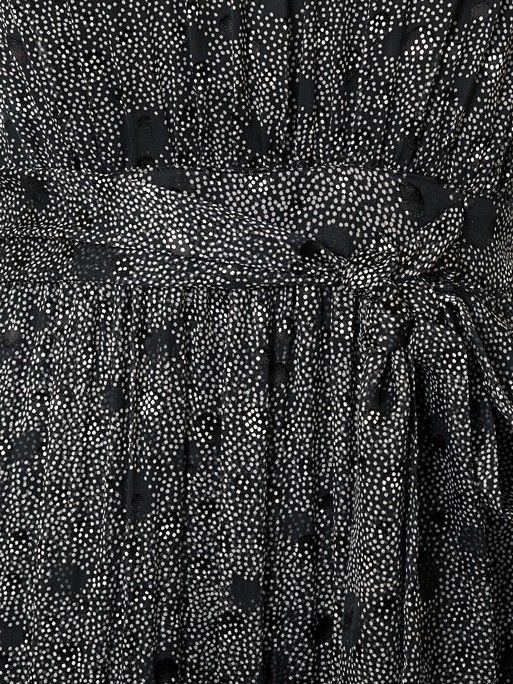 Translucent Spot Midi Dress | Oliver Bonas