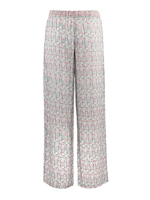 Suki Squares Print Vest & Trouser Pyjama Set | Oliver Bonas