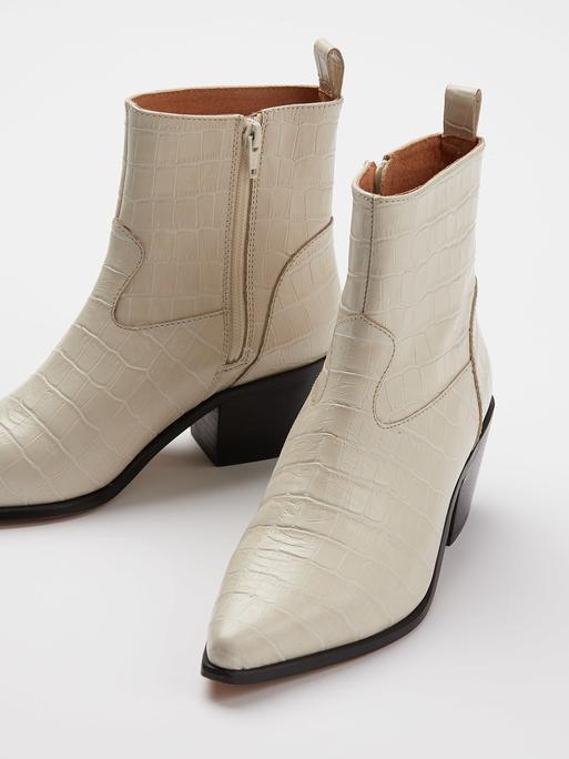 white croc cowboy boots