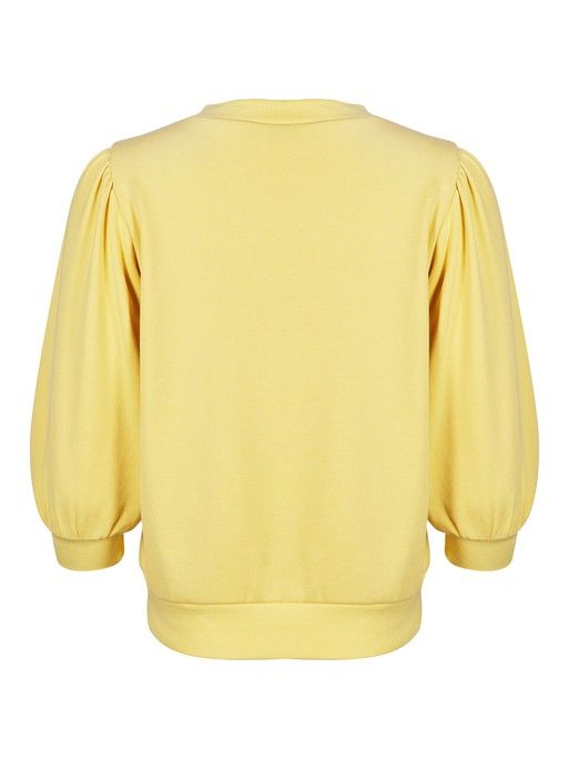 Puff Sleeve Yellow Sweatshirt | Oliver Bonas