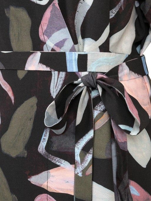 Clay Print Wrap Tunic Dress | Oliver Bonas