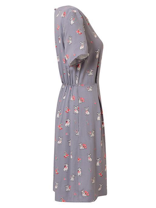 Rufus Frenchie Dog Print Dress Oliver Bonas