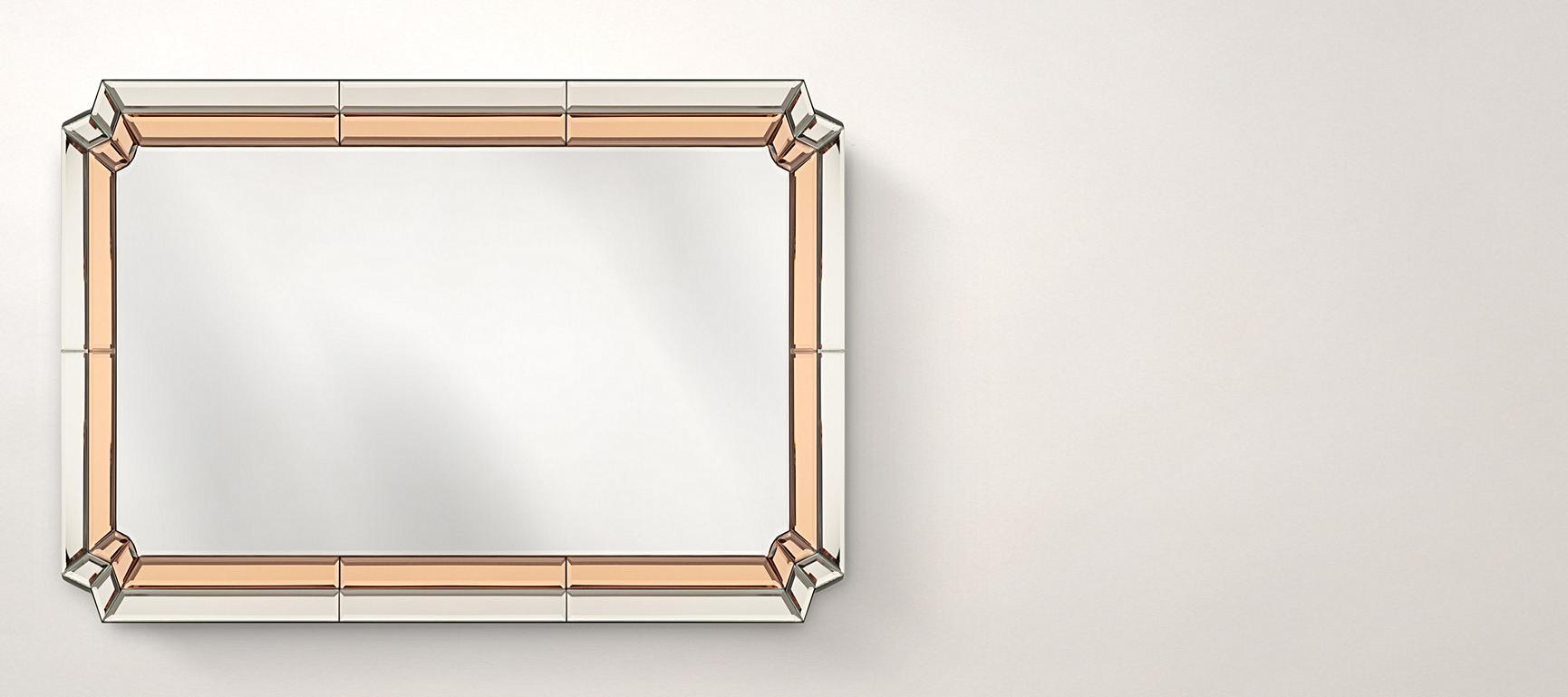 Aurora Faceted Glass Mirror Oliver Bonas