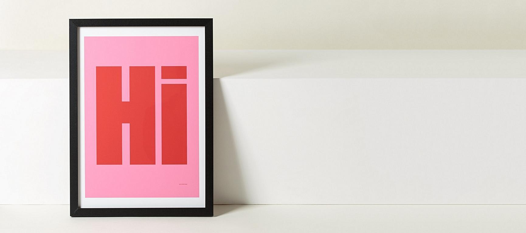 Hi Wall Art A3 Oliver Bonas