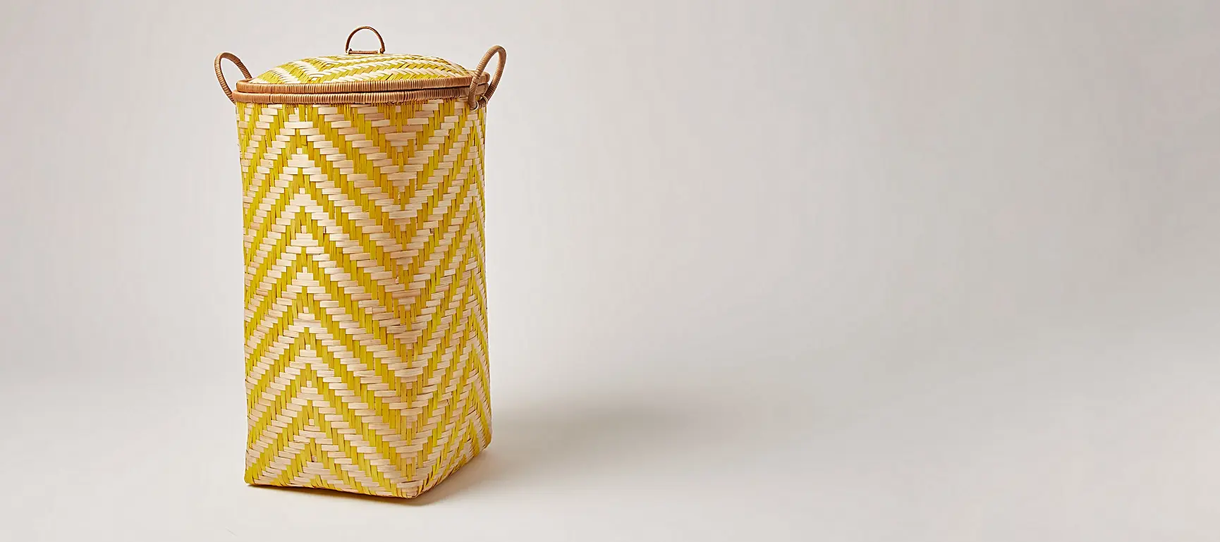 Woven Bamboo Round Laundry Basket Oliver Bonas