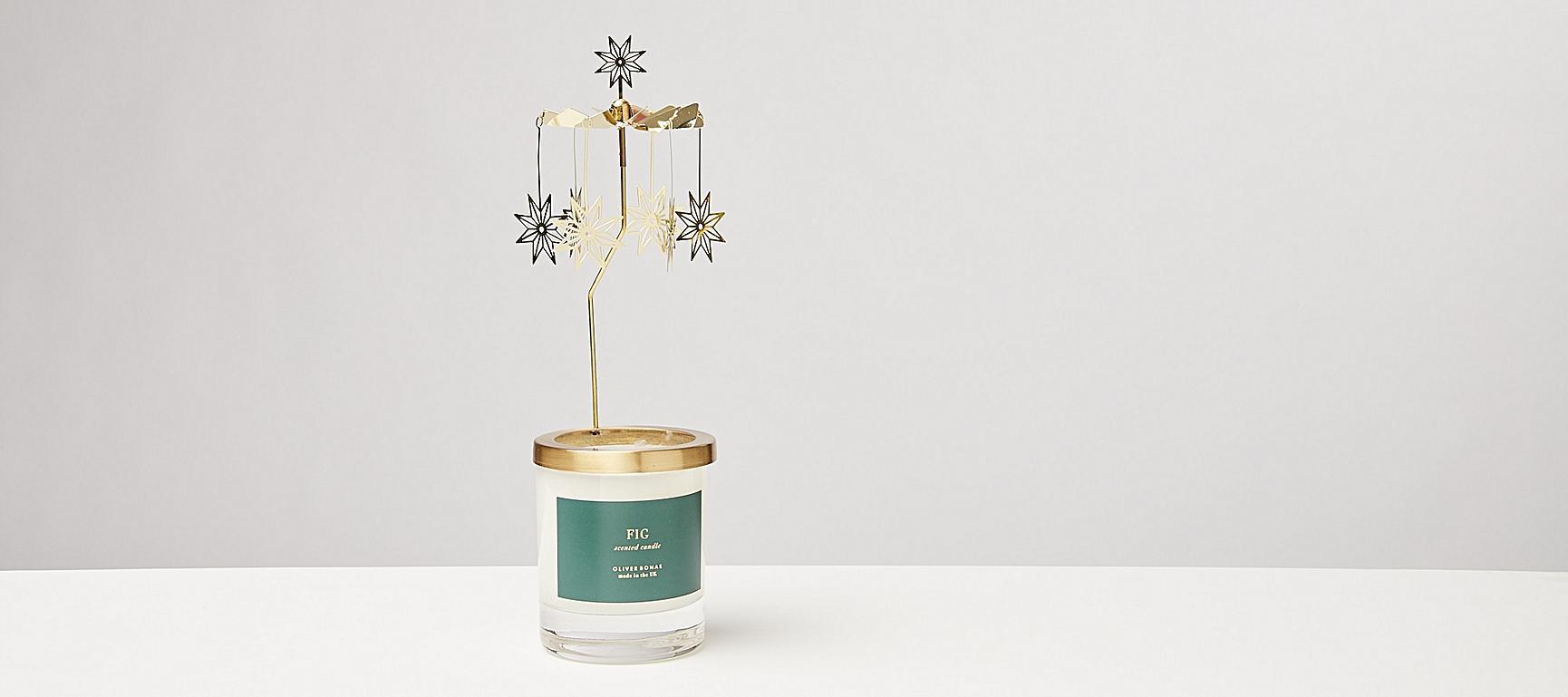 Star Gold Rotary Candle Spinner Extra Large Oliver Bonas