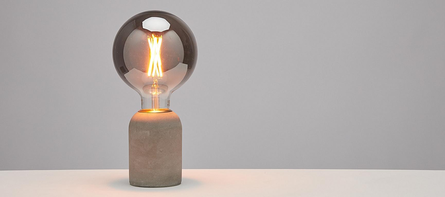 Smoky Grey Smart Filament LED Light Bulb Oliver Bonas