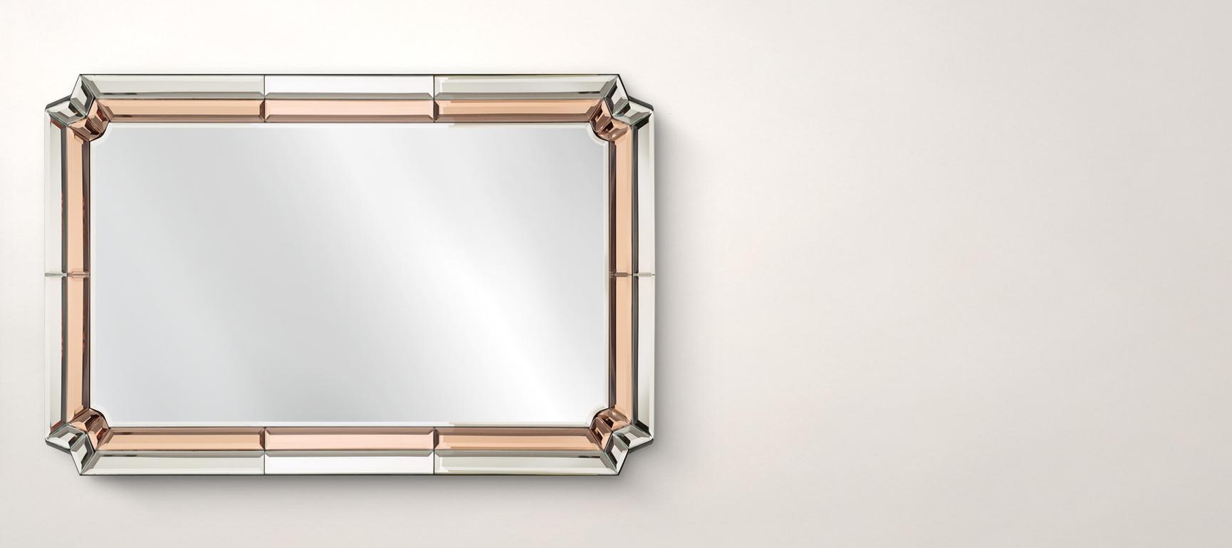 Aurora Faceted Glass Mirror Oliver Bonas