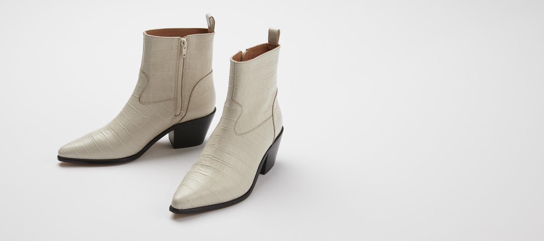 white croc cowboy boots