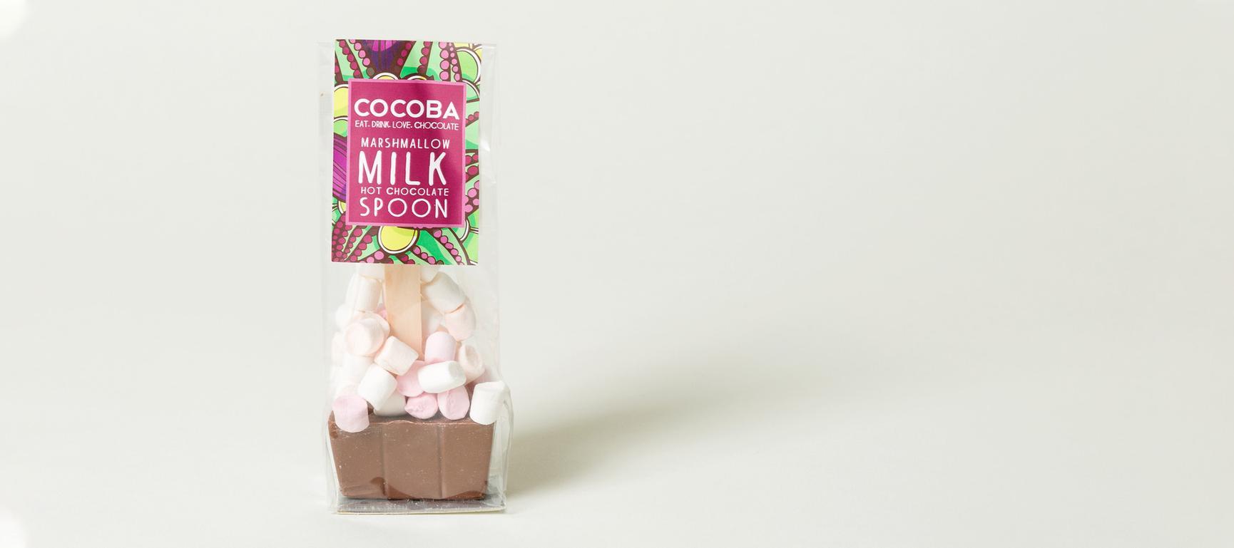 Cocoba Marshmallow Milk Hot Chocolate Spoon Oliver Bonas IE