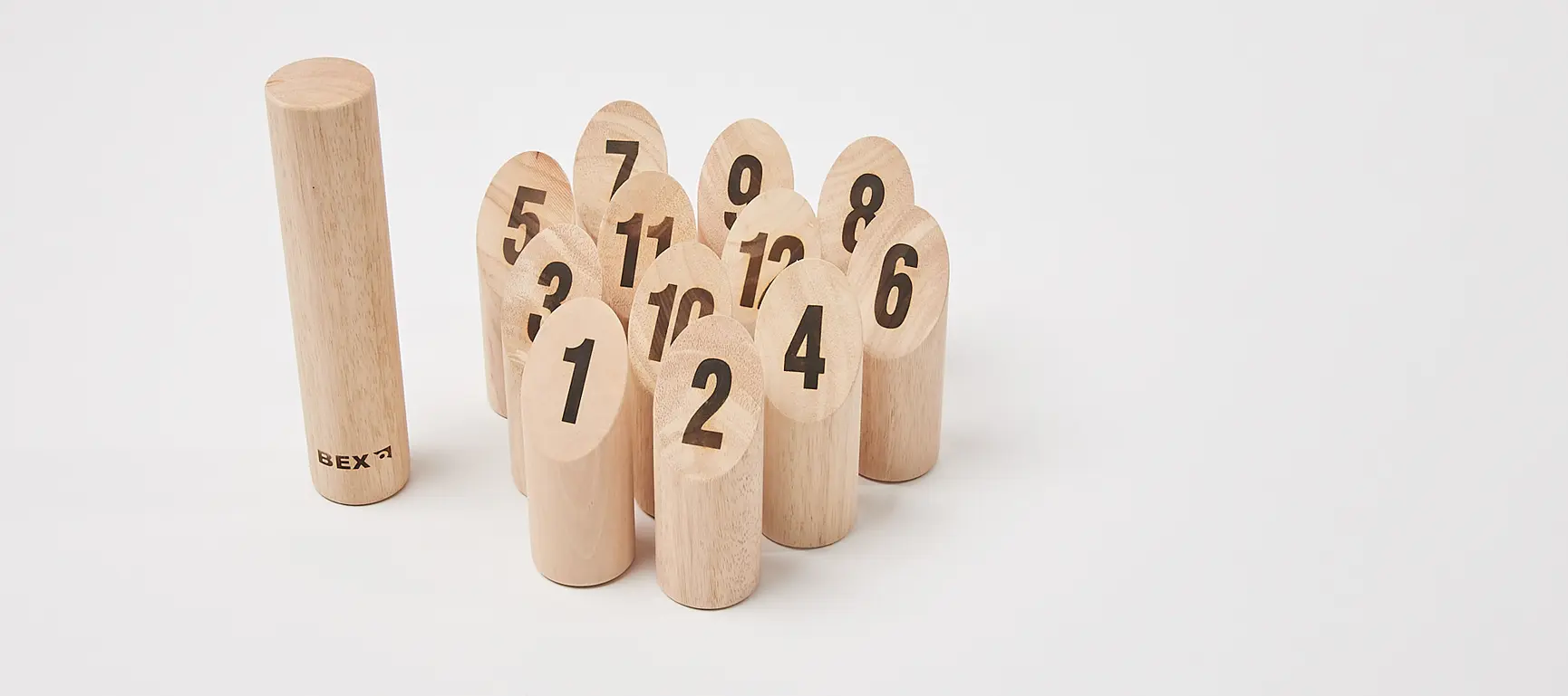 Wooden Number Kubb Garden Game Oliver Bonas