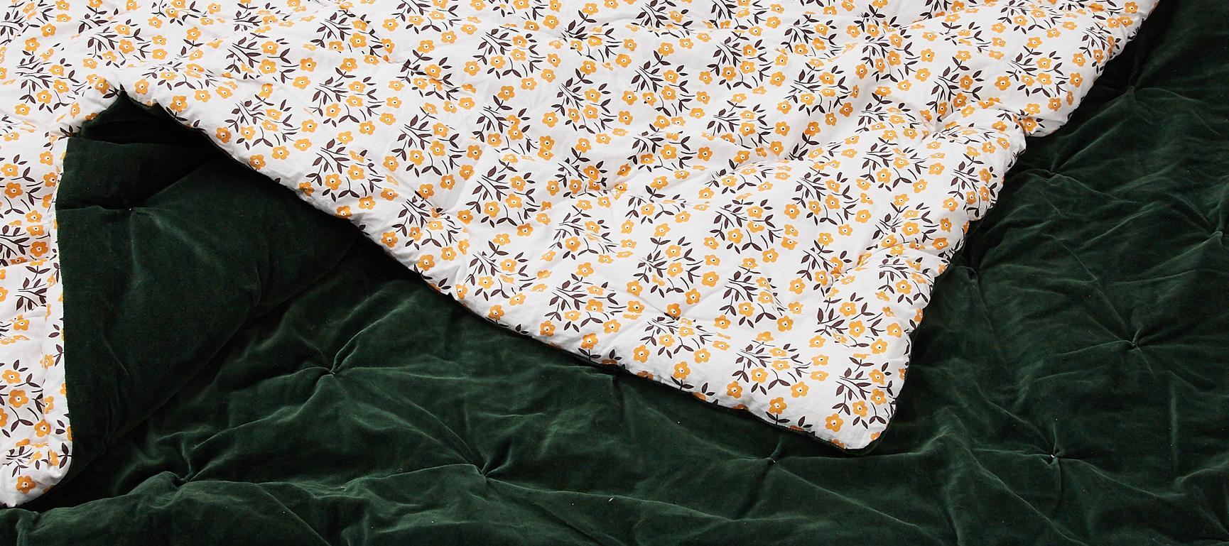 Moe Printed Velvet Bedspread Oliver Bonas