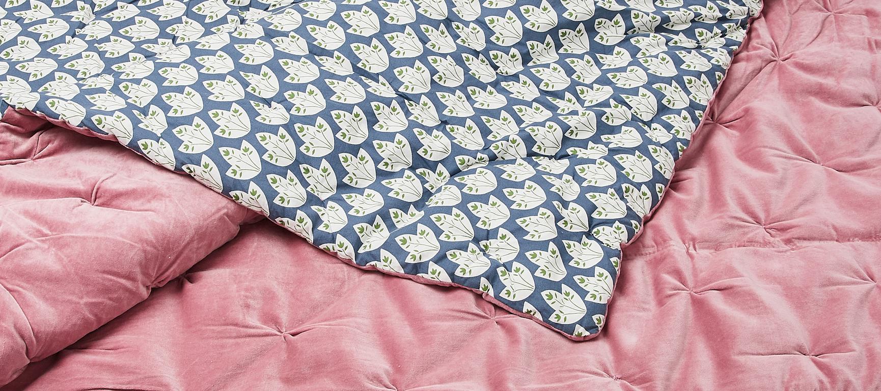 Moe Printed Velvet Bedspread Oliver Bonas