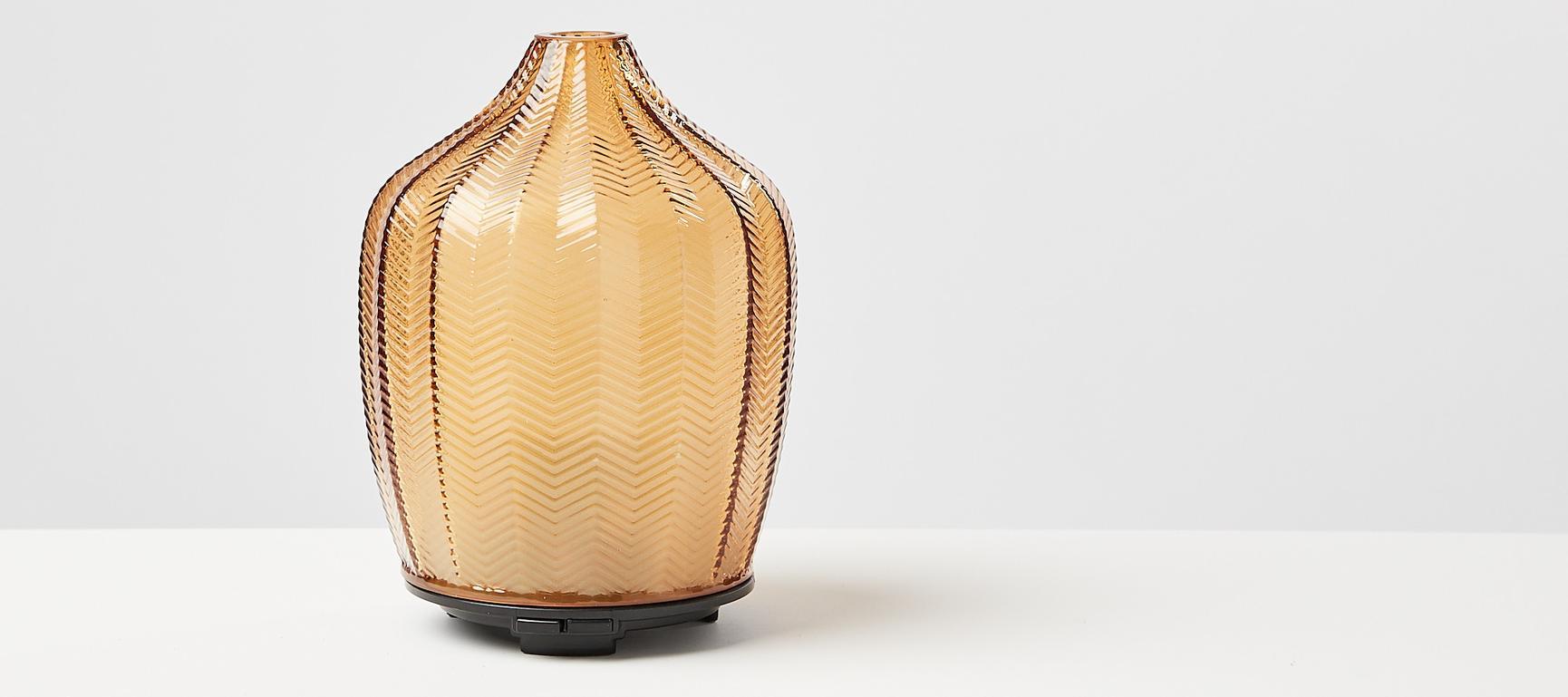 Amber Glass Electric Aroma Diffuser Oliver Bonas