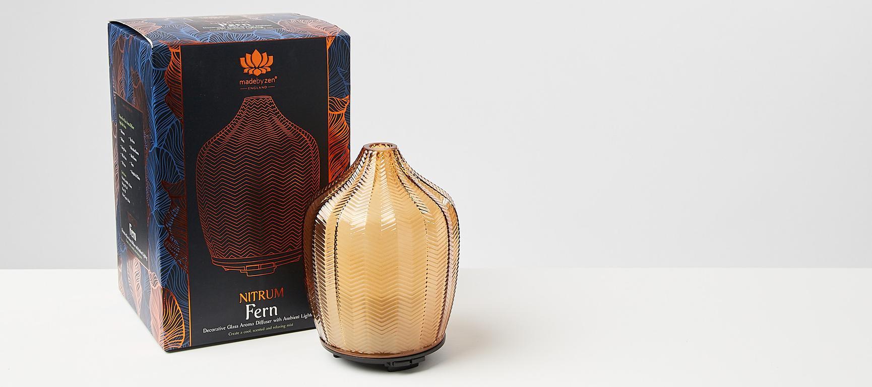 Amber Glass Electric Aroma Diffuser Oliver Bonas