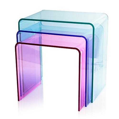 Acrylic Nesting Side Tables Oliver Bonas