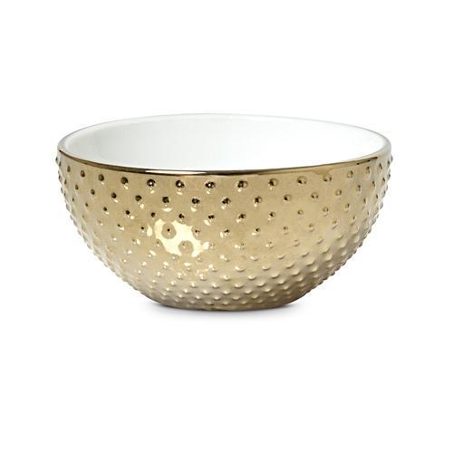Medium Metallic Dot Bowl Oliver Bonas