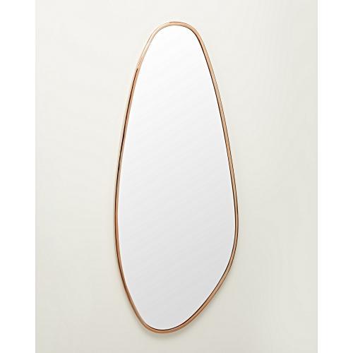 Full Length Rose Gold Pebble Wall Mirror Oliver Bonas
