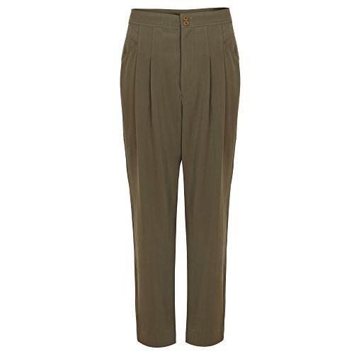 Tapered Khaki Trousers Oliver Bonas