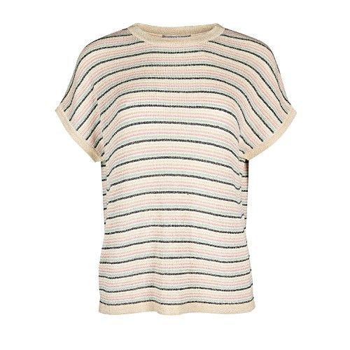 Sparkle Stripe Knitted T-Shirt | Oliver Bonas
