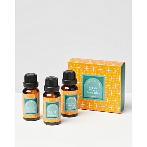 Essential Oils Bath Oil Set of Three Oliver Bonas