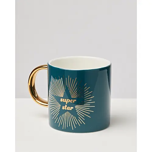 Super Star Navy Mug Oliver Bonas