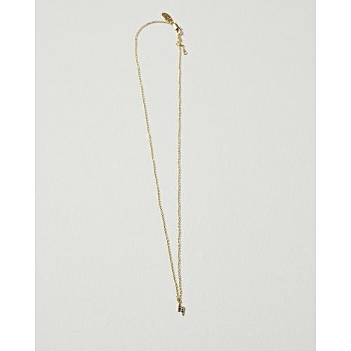 Lightning Bolt Rainbow Gem Gold Plated Pendant Necklace Oliver Bonas