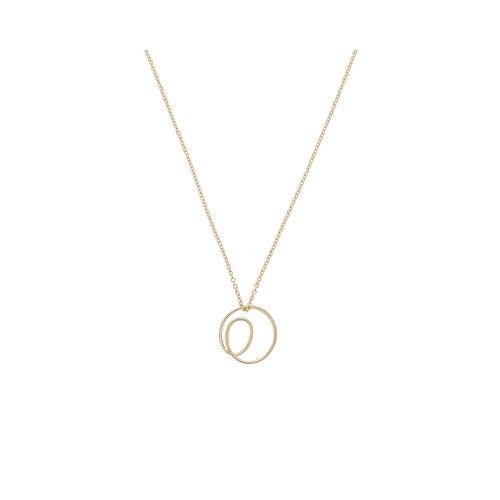 Swirl Wire Gold Plated Necklace | Oliver Bonas