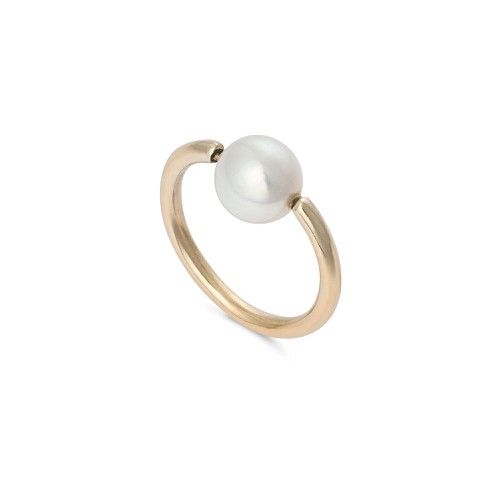 Sedna Freshwater Pearl Gold Plated Ring | Oliver Bonas