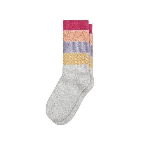 Cashmere & Wool Bright Fair Isle Socks | Oliver Bonas