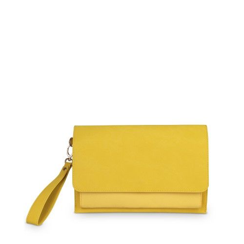 Etta Yellow Clutch Bag | Oliver Bonas
