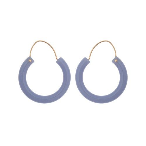 Lust Blue Hoop Earrings | Oliver Bonas