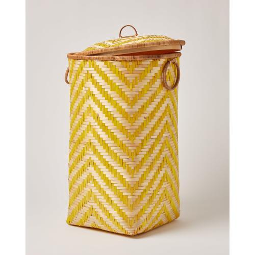 Woven Bamboo Round Laundry Basket Oliver Bonas IE