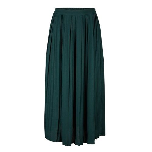 Panlima Green Pleated Midi Skirt | Oliver Bonas