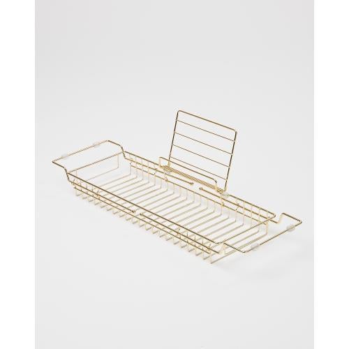 Gold Metal Bath Tray Oliver Bonas