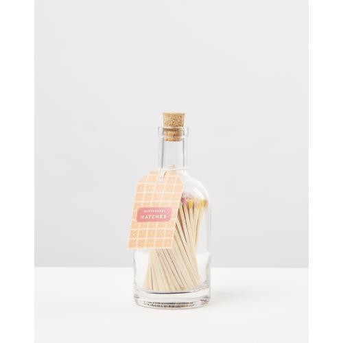 Geo Print Glass Bottle Matches Oliver Bonas