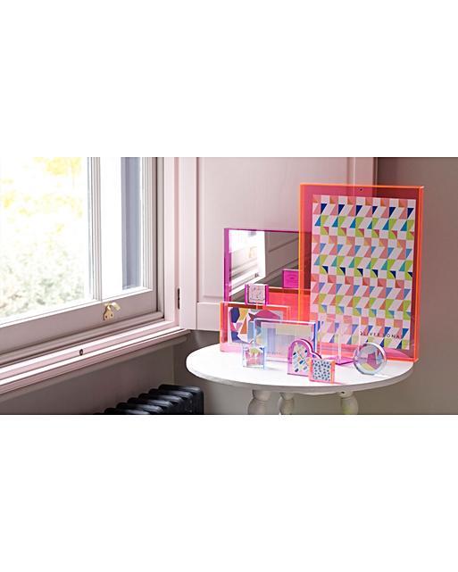 Large Blue Acrylic Wall Mirror Oliver Bonas