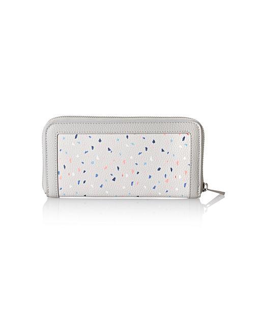 Confetti Print Zip Around Purse Oliver Bonas