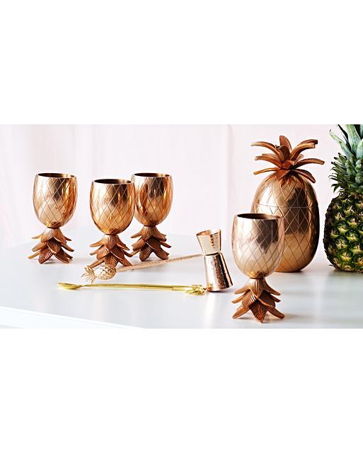Copper Pineapple Ice Bucket Oliver Bonas