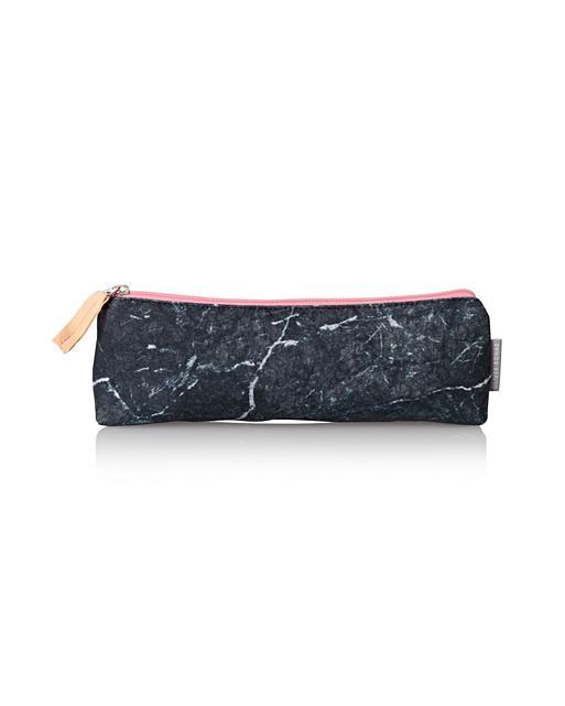 Black Marble Pencil Case Oliver Bonas