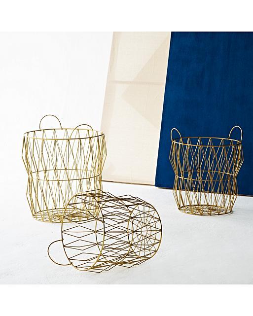 Geo Wire Storage Basket Oliver Bonas