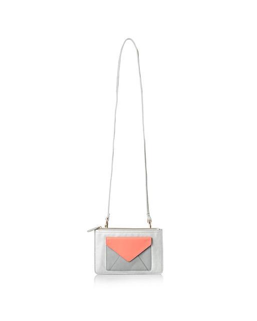 Silver Mini Cross Body Bag Oliver Bonas