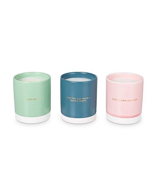 Mini Faces Scented Candle Trio Set Oliver Bonas