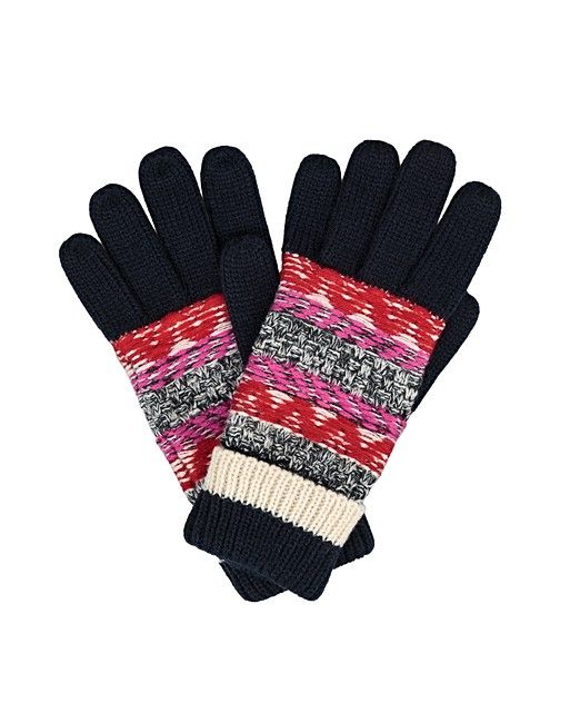 Patchwork Knitted Gloves | Oliver Bonas